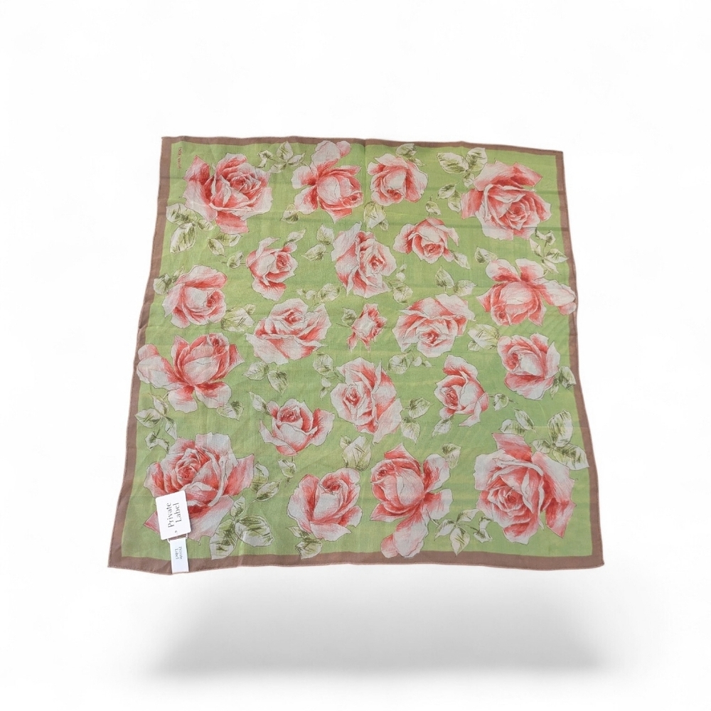NWT Silk Private Label Scarf, 21"x21"